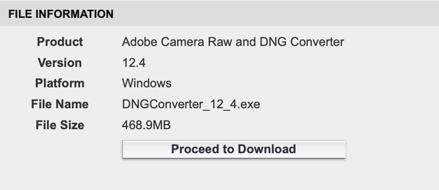 for apple download Adobe DNG Converter 16.0